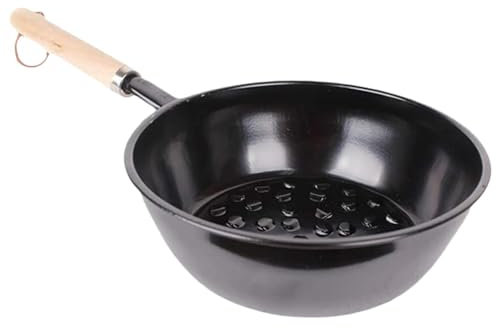 Pot de démarrage à charbon de bois, poêle à charbon portable, allume-feu à charbon avec poignée en bois, outil de combustion par le fond du pot creux, démarreur à charbon de bois Rapidfire, liquide de