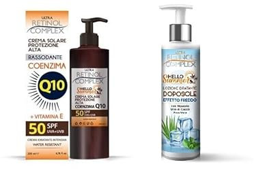 Retinol Ultra Complex Hello Summer Crema solare 50 SPF 200 ml + Lozione Doposole Effetto Freddo 250 ml