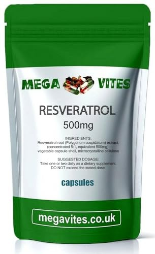 RESVERATROL Capsules 500mg x 365 - MEGAVITES AMINOLAB