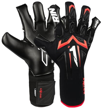Rinat Guanti da portiere Aries X Prime Adulto, Nero, Taglia 8
