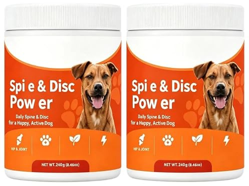 Polvo de colas de mejillón para perros: para la columna vertebral y los discos intervertebrales, movilidad articular para perros