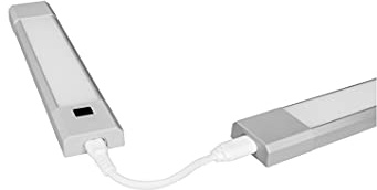 LEDVANCE LED-underbyggnadslampa, lampa för inomhusbruk, varmvit, integrerad svepande sensor, längd: 30 cm, linjär LED smal