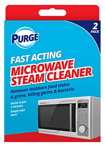 2 Pack Microwave STEAM Cleaner Kills Germs Removes Food Stains Microwave Cleaner