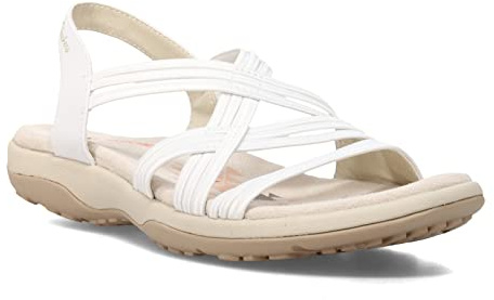 Skechers Women's Multi Strap Sandal Sport, White, 5 UK