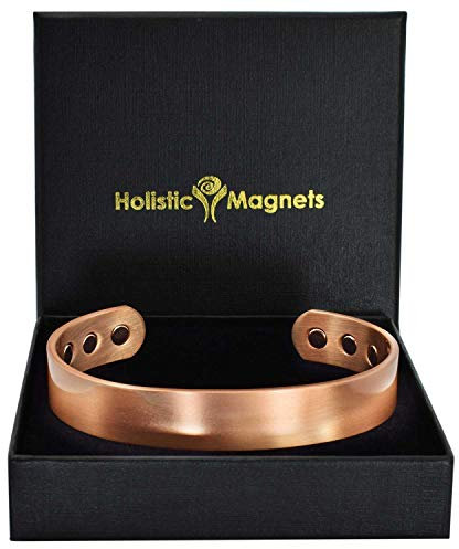 Holistic Magnets® Magnetarmband Damen Herren Reinem Kupfer Arthritis Tendinitis Handgelenk Gelenkheilung Armband Geschenke für Männer Frauen (CB)-Klassisch (M: Handgelenk 16,5-19,5cm)