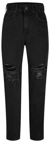 Levi's High Waisted Mom, Jeans para Mujer, Negro., 25W / 29L