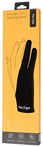 PenTips Artist Glove for Graphics Drawing Tablet - Anti Fouling Drawing Glove for use with Graphic Tablets & Light Boxes - Small