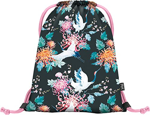 Baagl Sac de sport pour filles, sac à chaussures imperméable pour enfants, écoles et jardins d'enfants Sac de sport à cordon pour garçons, sac à dos à cordon