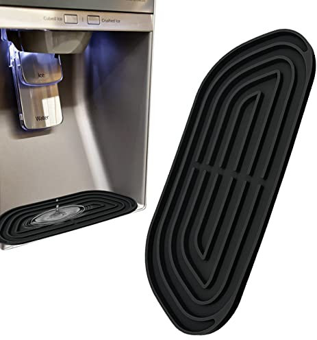 Hitburu Vassoio raccogli Gocce per Frigorifero - Raccoglitore di Gocce d'Acqua in Silicone | gocciolatoio per Frigorifero per distributore di Acqua per Frigorifero, Cuscinetti antigoccia