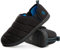 LongBay Men's Outdoor Slippers Memory Foam Camping shoes Nylon Non-Slip Indoor Outdoor Black, 12