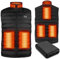 PiPiMAMA Heated Gilet for Men Women with Power Bank Heated Vest Jacket Body Warmer with 6 Heating Zones, 3 Heating Levels for Skiing Camping L