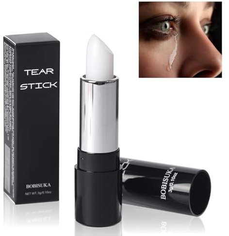 BOBISUKA Tear Stick with Natural Menthol For Actors & Actresses, Professional Cry Stick with Real Tear On Cue Ideal for SFX Makeup, Film, Theatre, TV Acting, Performance and Stage