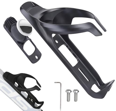 STFALI Porte-bouteille avec cache vélo Airtag, support Airtag, fonction 2 en 1, offre une protection contre le vol et le stockage des bouteilles d'eau