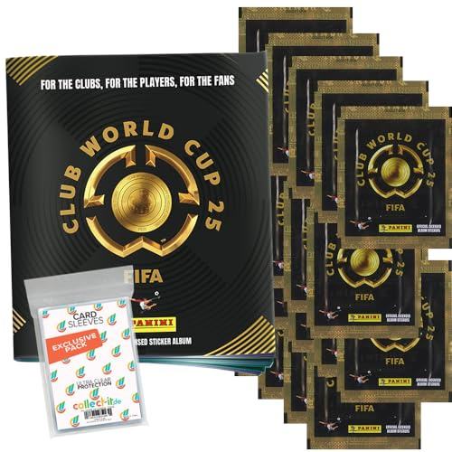 Bundle with FIFA Club World Cup 2025 Collectable Sticker 1 Album + 20 Bags + Exclusive Collect-it Cases