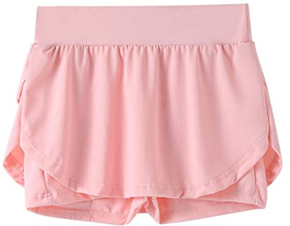 Byxor korta damer småbarn flickor fashionabla avslappnade tennis fitness yoga löpning sport shorts kjolar landhockey barn, ROSA, 10-11 år