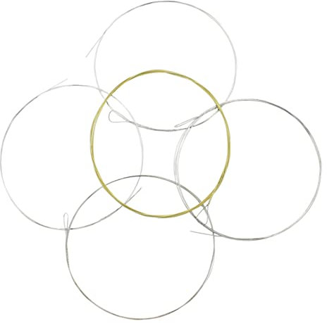 CIMAXIC 5 Stück Teiliges Banjo Saiten Ersatzteile für Saiten Banjo für Hervorragende Klangergebnisse und Außergewöhnliche Spielerfahrung