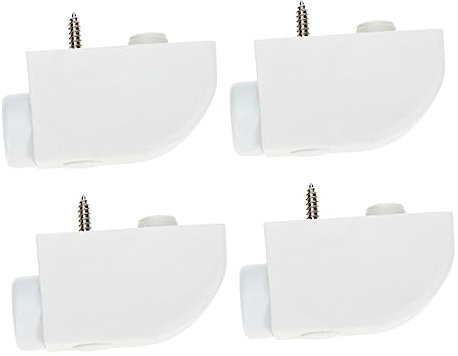 Cerradura de Seguridad para Ventanas Corredizas Blanco 4 Piezas