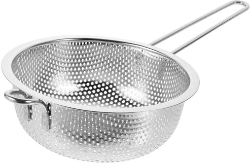 GETAJGHSD Panier en Acier Inoxydable Longue Poignée pour Égouttage de Légumes et Fruits Passoire la Cuisine Multifonction pour Lavage et Égouttage Accessoire Cuisine Style Aléatoire