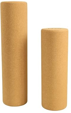 VLFit Korkfascia Roller – naturlig premium korkrulle för fasciaträning, massage och fitness – halkfri, stabil och hållbar – perfekt för yoga och pilates | massagerulle (40 x 10 cm)