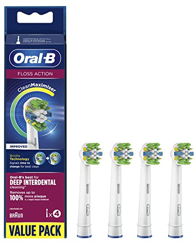 Oral-B, Pack of 4 Toothbrush Heads, White
