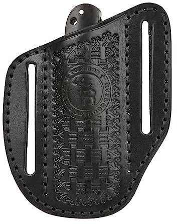 Tourbn Gaine de Couteau de Poche en Cuir pour Ceinture EDC Holster Canif Outil Pochette Cadeau Fait Main