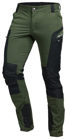 PUMA Workwear Pro-One Pantalon de randonnée d'extérieur pour homme – Respirant et durable – Partiellement hydrofuge – Pantalon cargo indéchirable, Vert Olive, XL