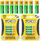 JCB AAA Rechargeable Batteries 650mAh Ni-MH Triple A Rechargeable Pre-charged Batteries 1.2 Volt Suitable For Cordless Phones, Panasonic, Philips, Siemens, Binatone, BT, iDect, toys etc [8 PACK]