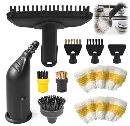 15 Stück für Kärcher Dampfreiniger Zubehör Easyfix SC1 SC2 SC3 SC4 SC5 Zubehör Rundbürstenset Düse Rundbürsten Bürste Dampfreiniger Ersatzteile