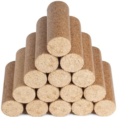 Hardys Fire Logs, 3 x 8.4kg (15 Briquettes) - Clean Burning Fire Wood for Firepit & Chimeneas | Low Ash, High Heat Output | 100% Virgin Wood | Ideal for Log Burners & Pizza Ovens
