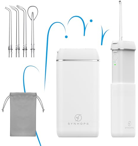 Idropulsore Dentale Portatile (Mini Cordless) Irrigatore Dentale,Serbatoio dell'acqua retrattile / IPX8 Impermeabile / 3 Modalità Water Flosser,Adatto a Viaggio e A casa Professionale Orale Irrigator