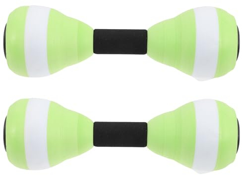 DECHOUS Manubri Acquatici per Fitness in Piscina Galleggianti e Multifunzionali Pesi Acqua per Esercizi di Nuoto e Resistenza da Verde-Bianco-Verde Allenamento Basso Impatto