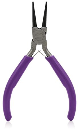Round Needle Nose Plier for Jewelry Making, Mini Precision Plier Jewelry Plier- for Crafts Wire Wrapping Purple