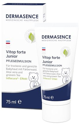 DERMASENCE Vitop forte Junior 75 ml, Crema per bambini e adulti per tutti i tipi di pelle, Crema lenitiva per pelli sensibili, Crema protettiva adatta alla dermatite atopica