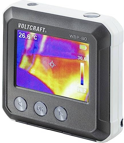 VOLTCRAFT WBP-80 - Cámara térmica (-10 a 400 °C, 80 x 60 píxeles, 9 Hz)