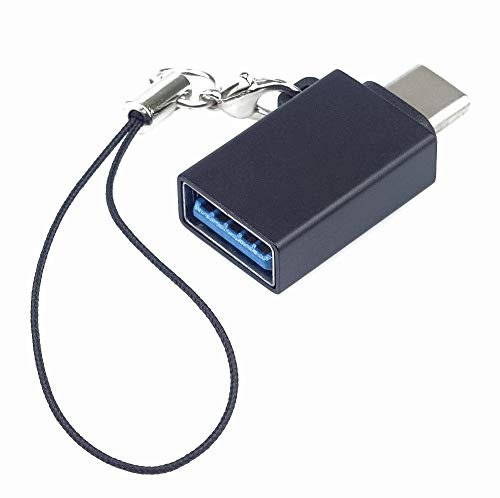 PremiumCord Adattatore USB-C a USB 3.0, OTG, USB 3.1 Tipo C, Presa USB 3.0 Tipo A, Nero con Occhiello per Appendere, kur31-18