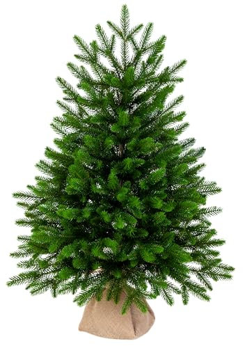 EveXmas- Onyx- 85cm- Hochwertiger künstlicher Weihnachtsbaum – Einfach zu montieren Wunderschöne Baumspitzen aus 100% PE Spritzguss - Sehr natürlich aussehender Baum