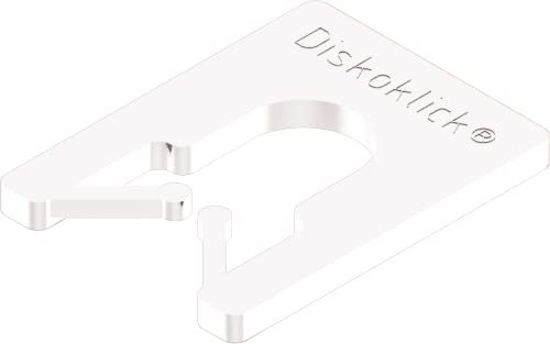 Roto/Gluske Distanzpalettensystem DISKOKLICK Typ 2 | 65 x 52,5 x 1 mm | Farbe weiß | 1000 Stück