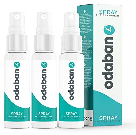 odaban® Antiperspirant Deodorant Spray 3 x 30 ml mot stark svettning | Anti-svett deodorant för händer, armhålor och huvud | Antiperspirant för män och kvinnor med långsiktigt skydd | doftneutral
