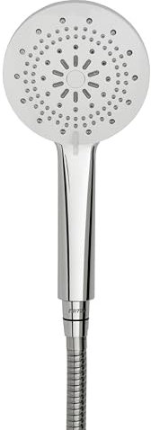 Triton Showers Shower Head | Olivia | Water | 5 Setting Spray | High Pressure Shower Heads | Universal | Chrome | Head Set | Shower Accessories