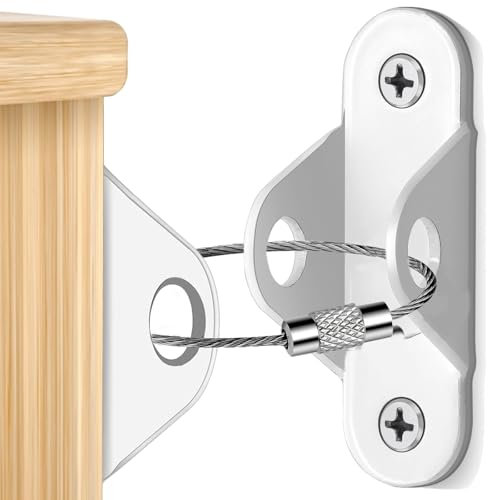 JIUDONE Furniture Anchors (12 Pack) for Baby Proofing & Pet Protecting, Furniture Straps Anti Tip Furniture Wall Anchor Securing 400 lbs/Keep Baby Pet Safety from Falling Furniture, Earthquake Straps