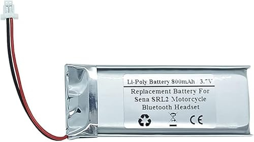 Batería de repuesto de 800 mAh y 3,7 V para auriculares Bluetooth Sena SRL2, intercomunicador de casco