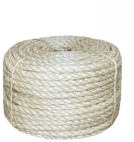 ShGaxin Cuerda 100% sisal 8 mm 50 m, Rollo Mimbre, Cuerda Manualidades, Cuerda Decorativa, para Tejer Crochet, Bobinas De Hilo, Cesta De Cuerda - SPU:155018