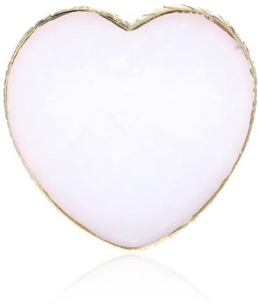 Tyqour Palette d'art des ongles en résine - Palette peinte - Bord doré - Support à ongles - Palette de mélange de vernis à ongles - Palette de résine - Accessoires pour ongles - Forme de cœur - Outils