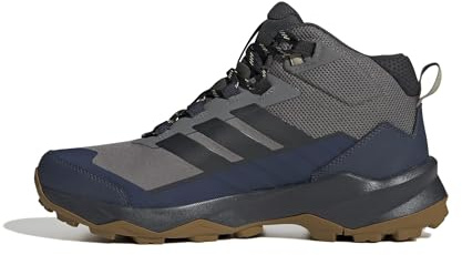 Adidas Uomo Terrex Skychaser AX5 Mid Gore-Tex Hiking Shoes, Grey Four/Carbon/Shadow Navy, 43 1/3 EU