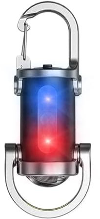Lpsdssre LED-nyckelring, min i kraftfull LED-ficklampa, ultraljus vattentät ficklampa, stötsäker och bärbar, kraftfull belysning, bärbar, 8,8 x 3,5 x 2,6 cm, för nödsituationer utomhus