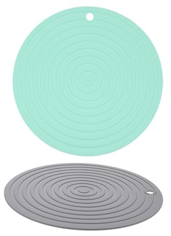 BESPORTBLE 2pièces Tapis Silicone pour Gamelles de Chien et Chat Antidérapant et Facile à Nettoyer pour Manger Dégâts