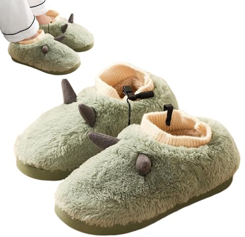 Calentadores de pies recargables, zapatillas calentadas eléctricas | Botines calefactables Pantuflas de peluche calientapiés - Calentadores USB para casa - Calentadores de felpa borrosos para aprox
