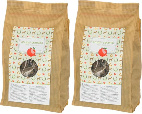 Delizia Pomme sans céréales 1 kg (Lot de 2)