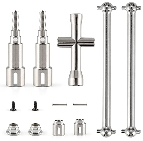 HAIBOXING RC Trucks 1/18 Scale Upgraded Spare Part for 2020 New Version 18859 18858 Metal Rear Drive shafts with diff Cups M1883 & M1885& M1817