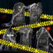 VINFUTUR 5pcs Lápidas Halloween Lapidas Decoración Exterior+6m Cinta Advertencia Halloween+1pc Telarañas Halloween Adornos Exterior Jardin